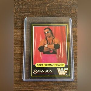 Bret "Hitman" Hart Wrestling Card - Swanson Trading Card WWF WWE